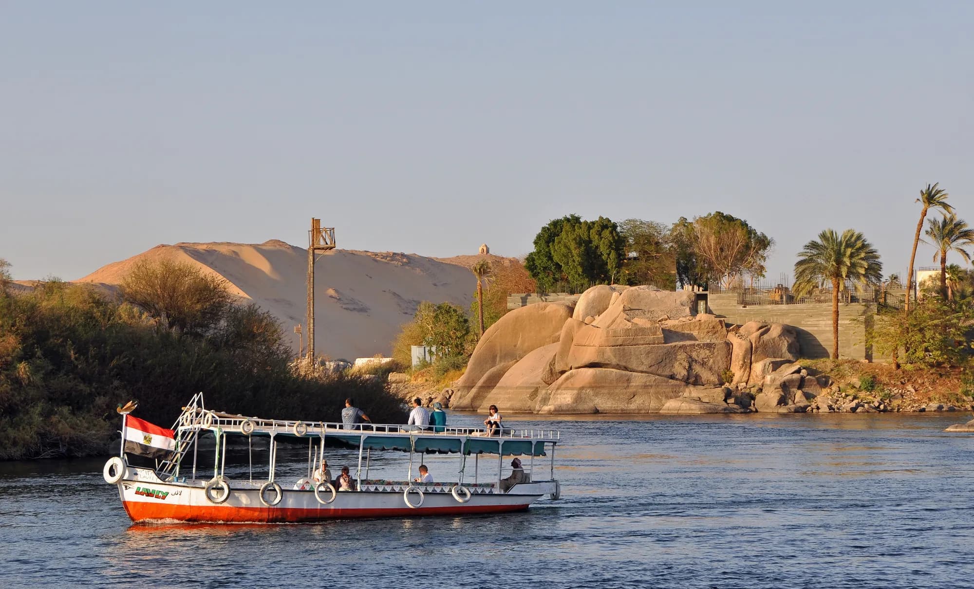 Nile and riverbank at Aswan