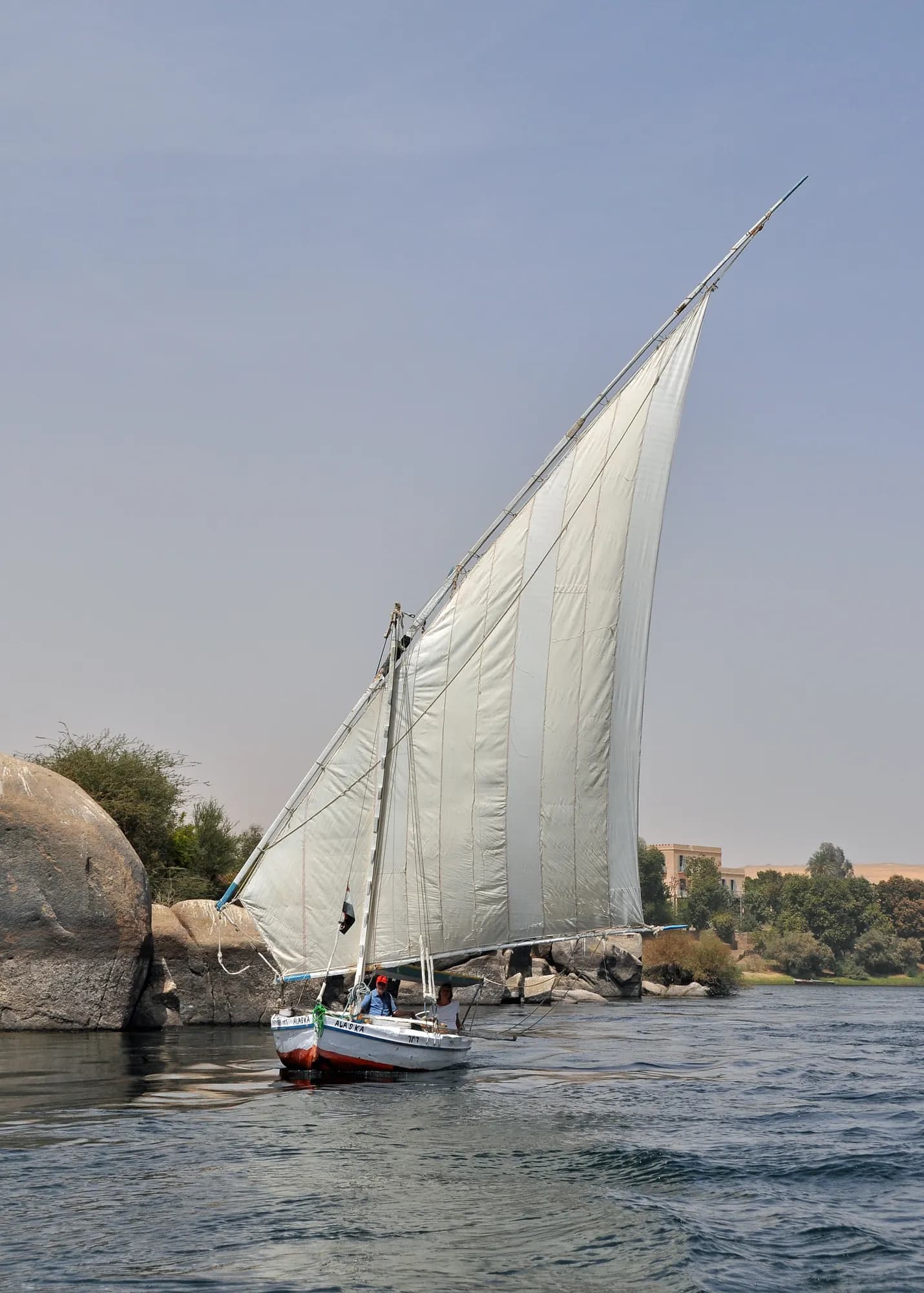 Traditional felucca on the Nile