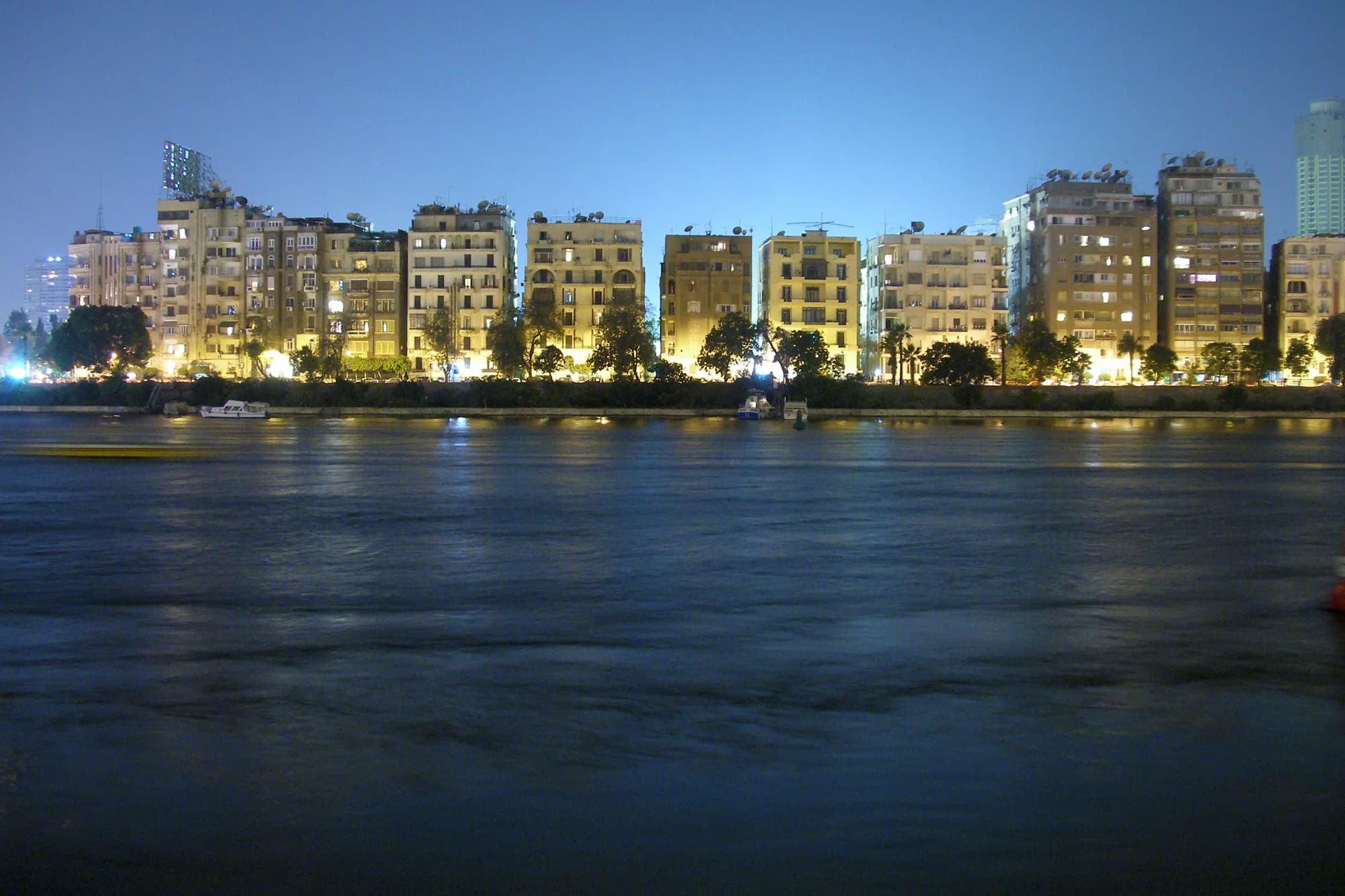 Cairo’s Nile at night