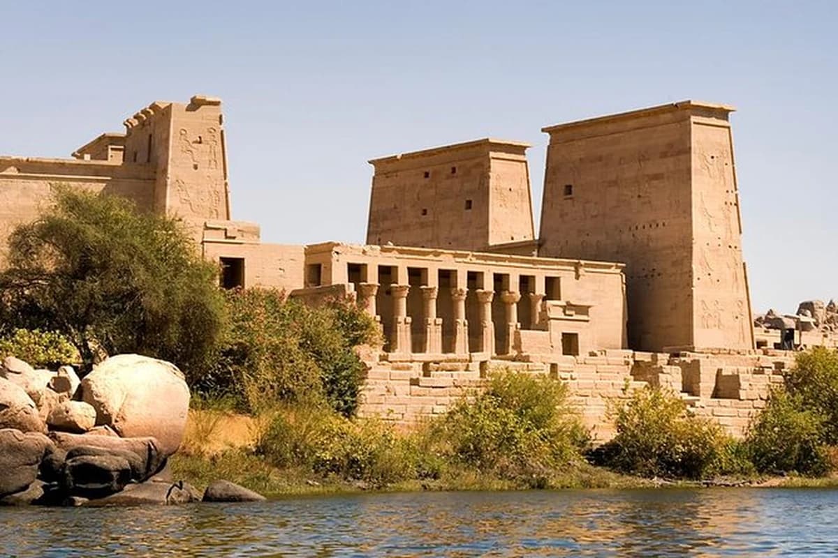 Philae Temple & the High Dam — view 2